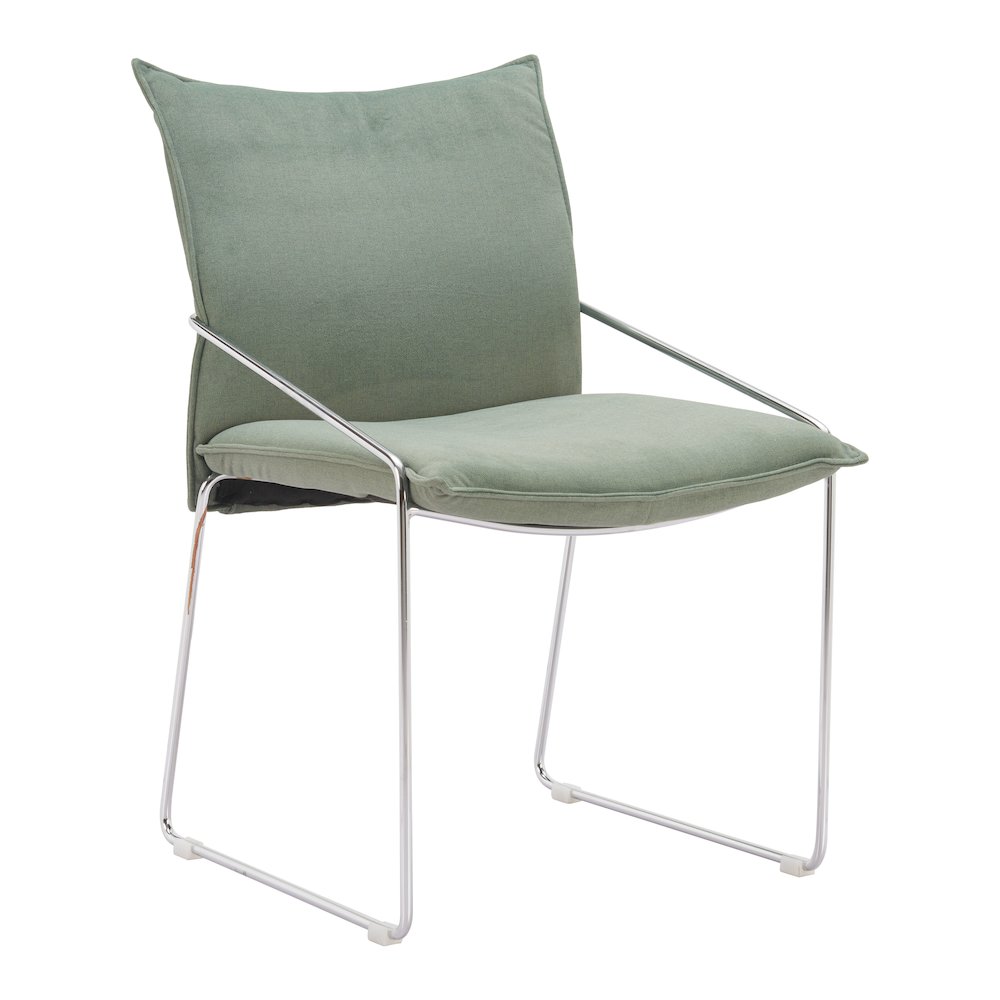 Pola Dining Chair (Set of 2) Green. Picture 8