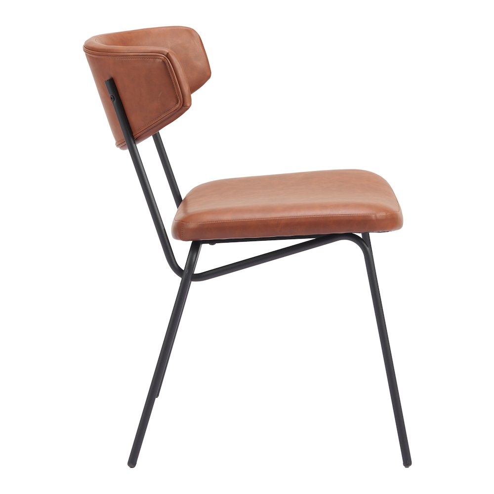 Charon Dining Chair (Set of 2) Vintage Brown. Picture 2