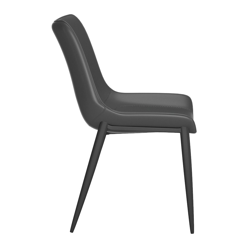 Magnus Dining Chair (Set of 2) Black. Picture 2