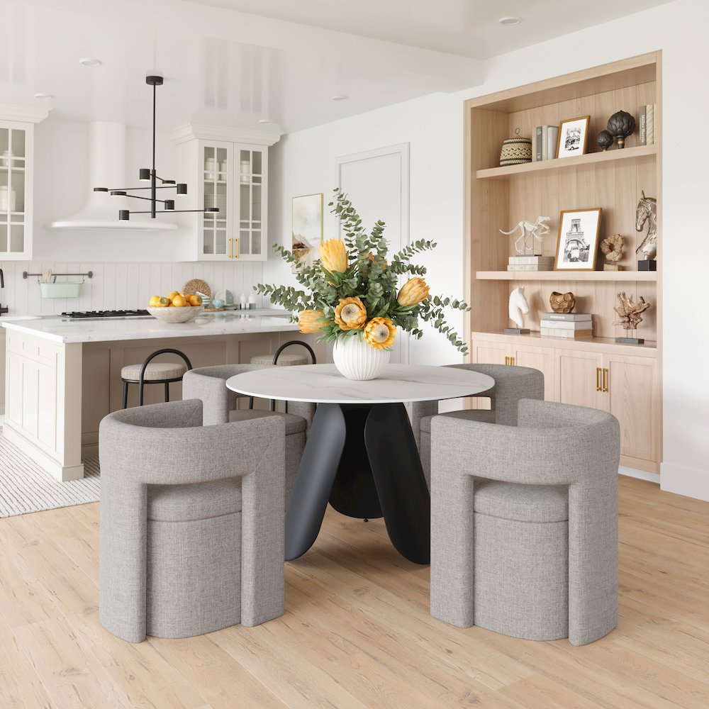 Papua Dining Chair Gray. Picture 9