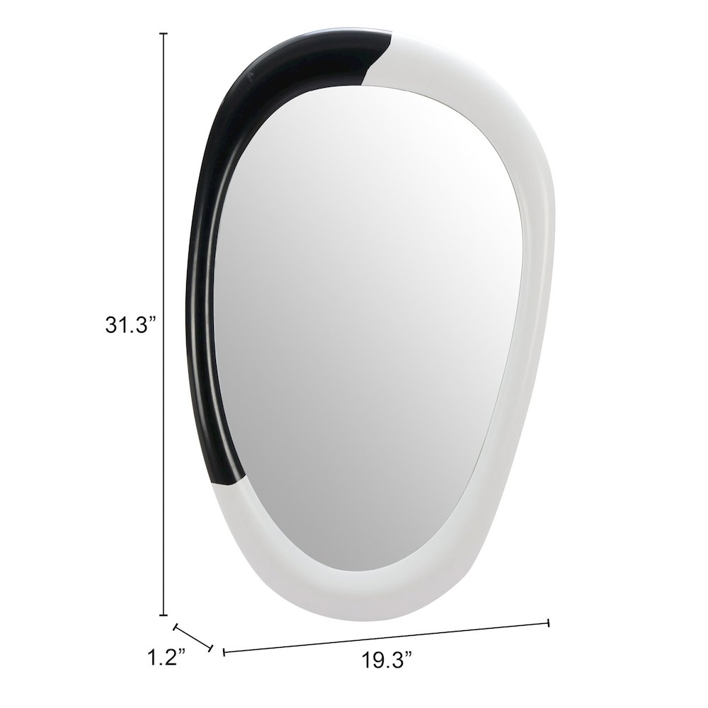 Muna Mirror White & Black. Picture 5
