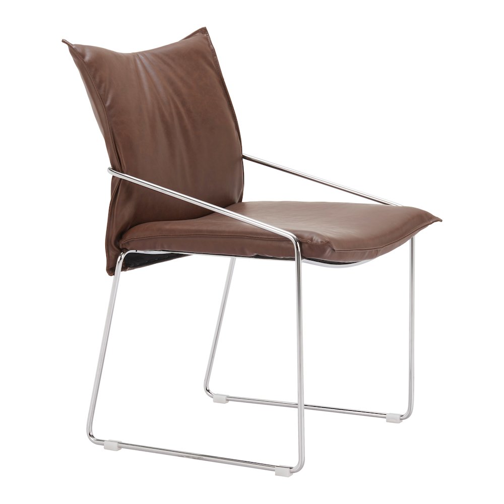 Pola Dining Chair (Set of 2) Brown. Picture 1