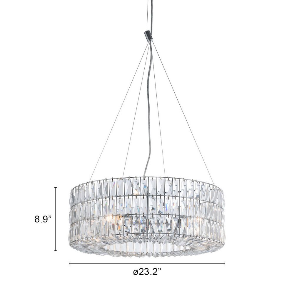 Jena Ceiling Lamp Chrome. Picture 4