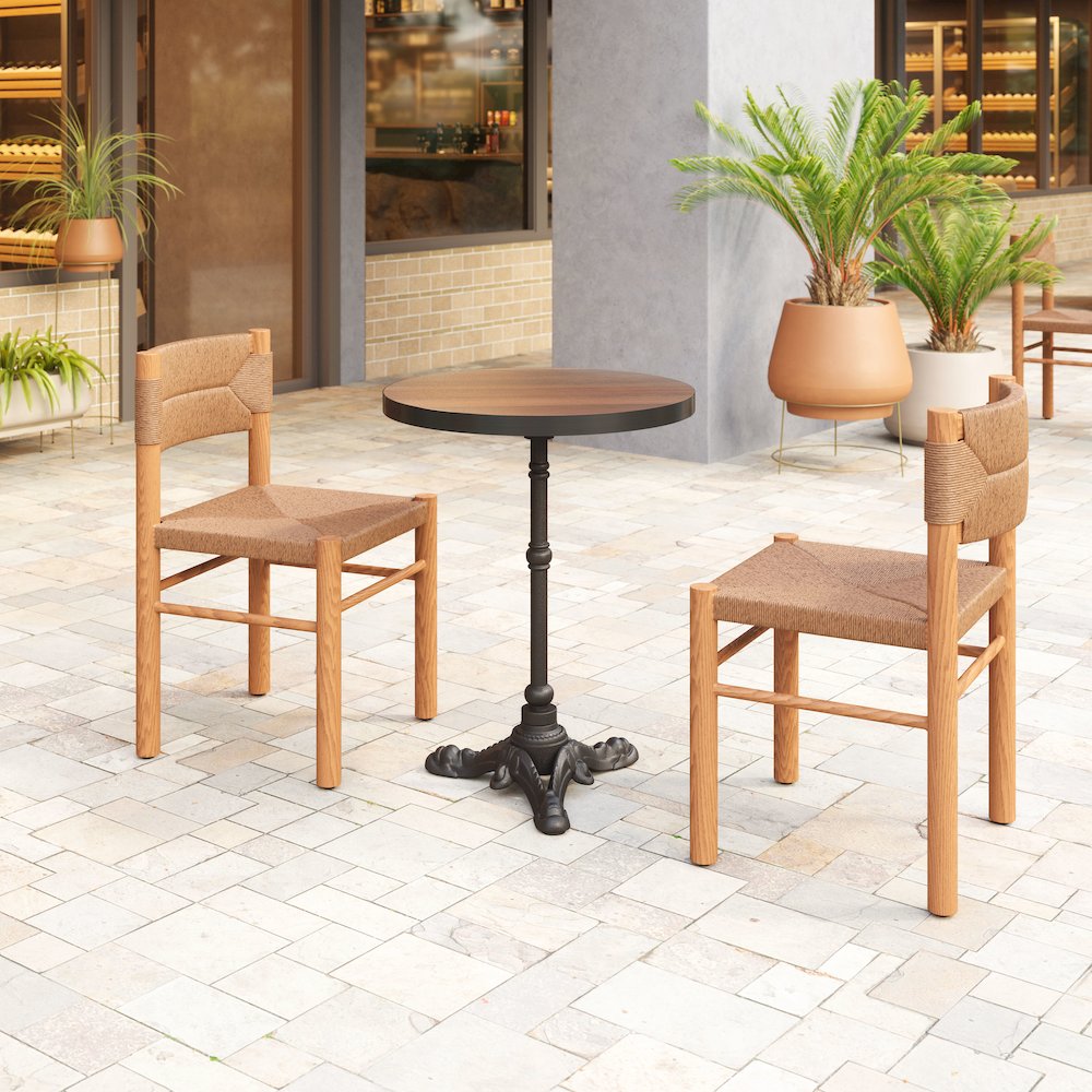 Gazebo Dining Table Walnut. Picture 8