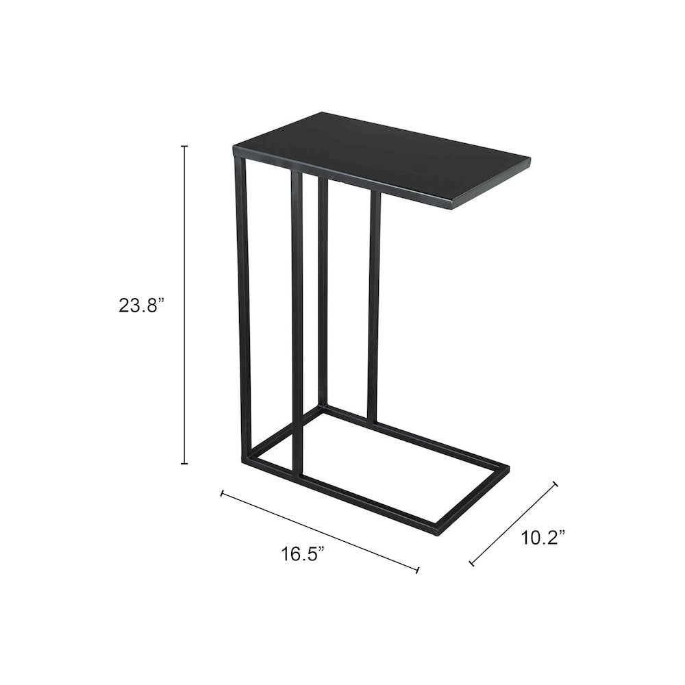 Atom Side Table Black. Picture 7