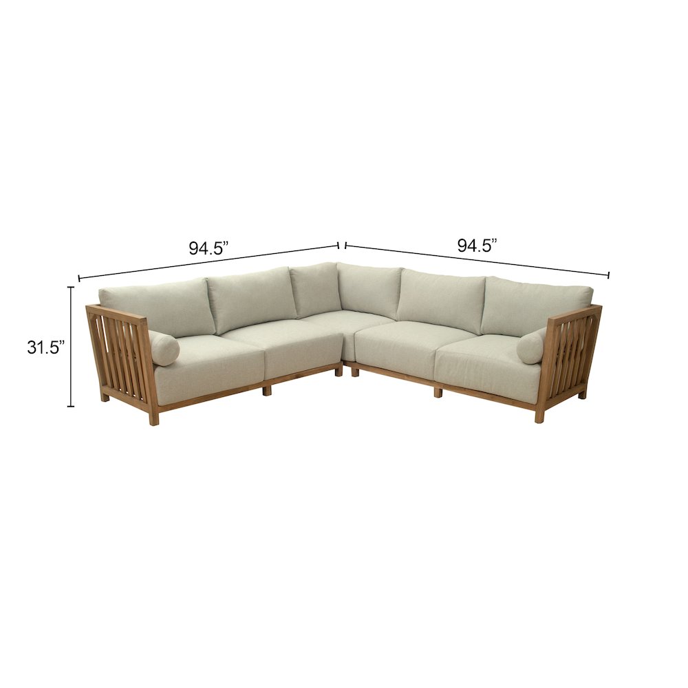 Teras Sectional Gray. Picture 7
