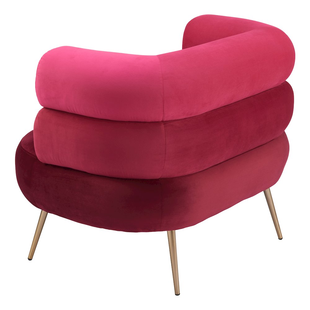 Arish Accent Chair Red. Picture 5