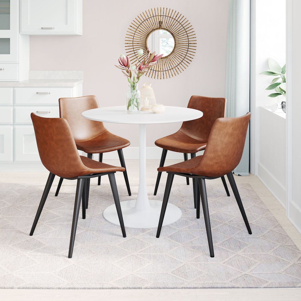 Daniel Dining Chair (Set of 2) Vintage Brown. Picture 9