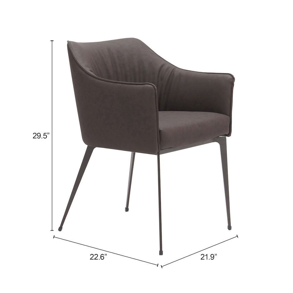 Belmont Dining Chair Brown. Picture 9