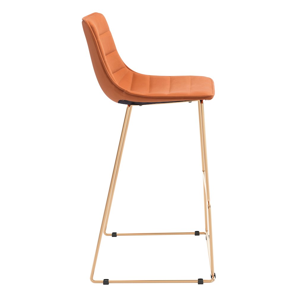Adele Barstool (Set of 2) Orange & Gold. Picture 2