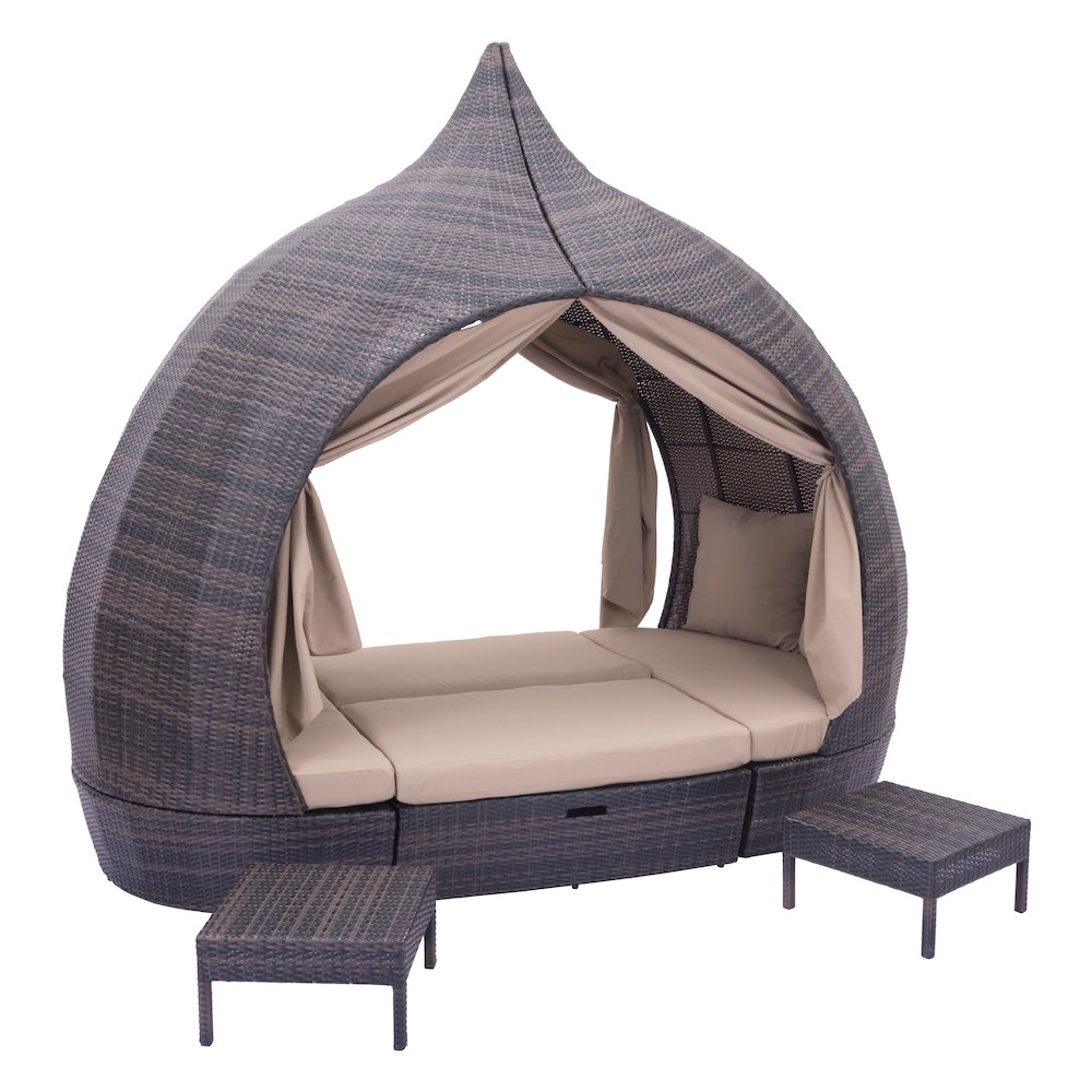 Majorca Daybed Brown & Beige. Picture 11