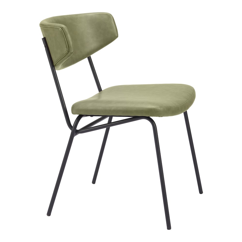Charon Dining Chair (Set of 2) Green. Picture 8