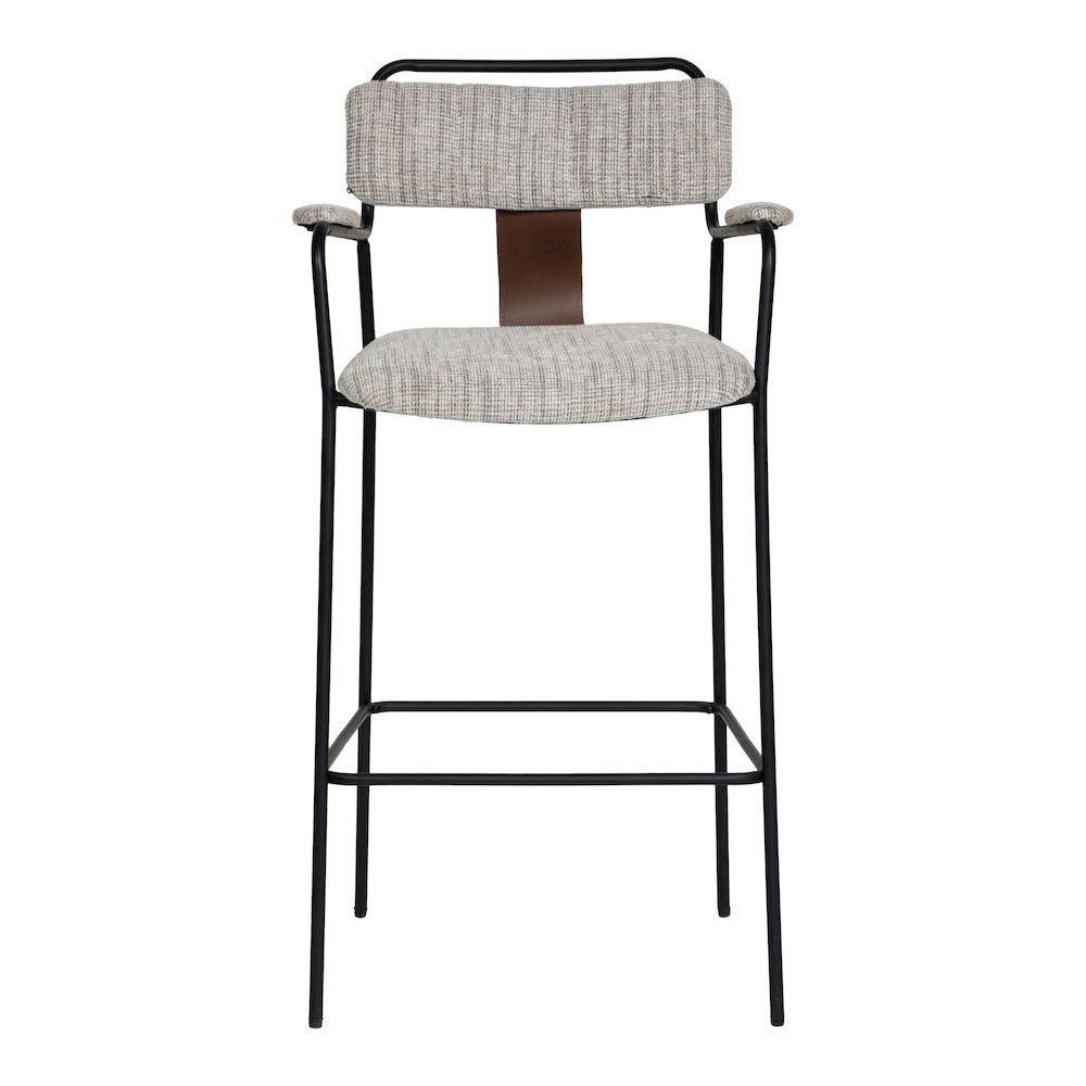 Couva Barstool (Set of 2) Gray Tweed. Picture 3