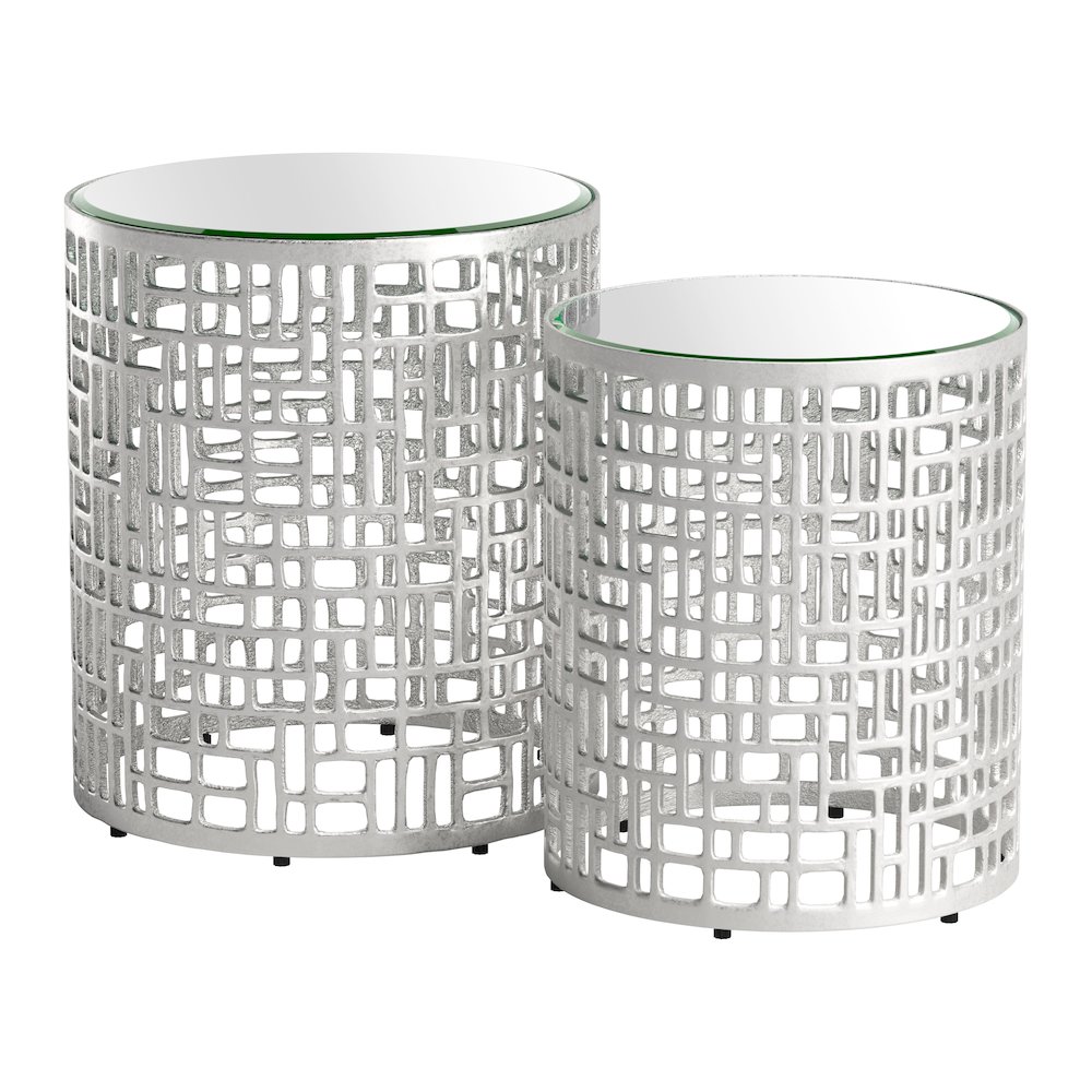 Reden Side Table Set (2-Piece) Silver. Picture 2