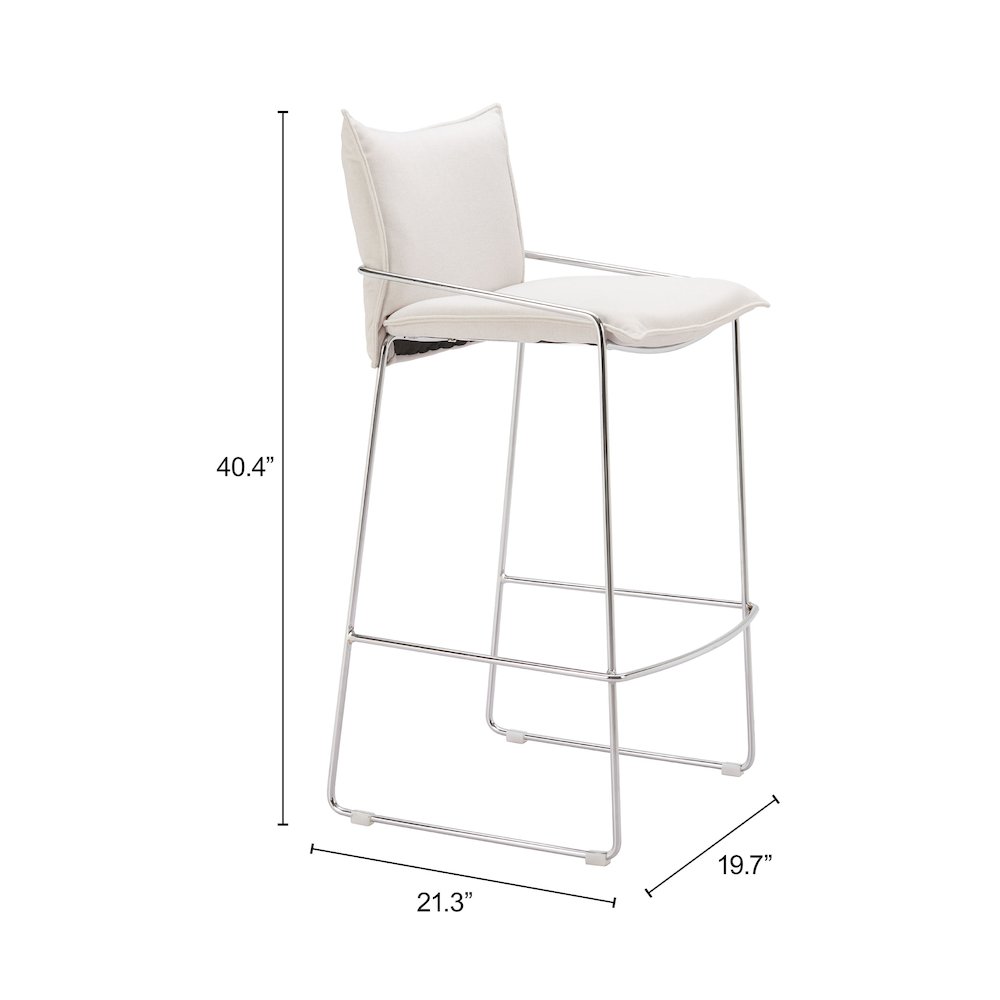 Pola Barstool White. Picture 7