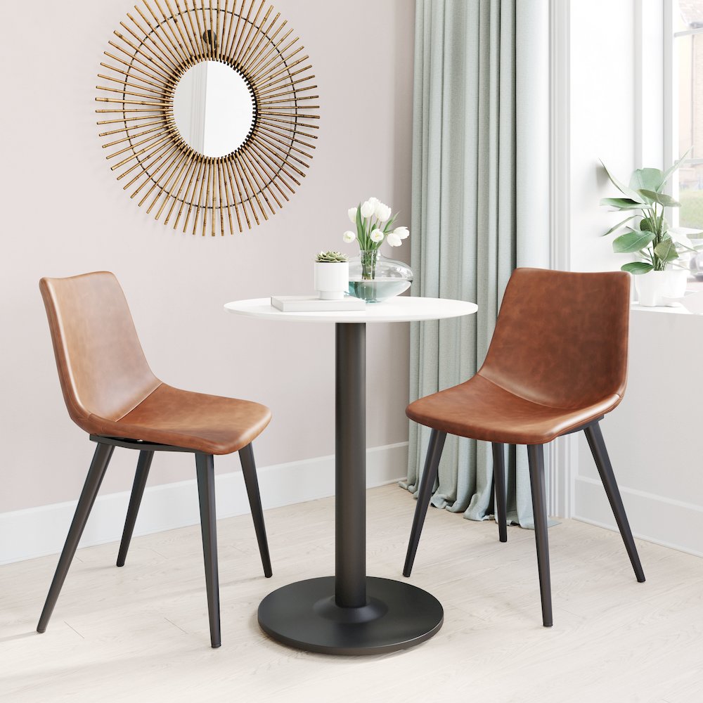 Alto Bistro Table White & Black. Picture 11