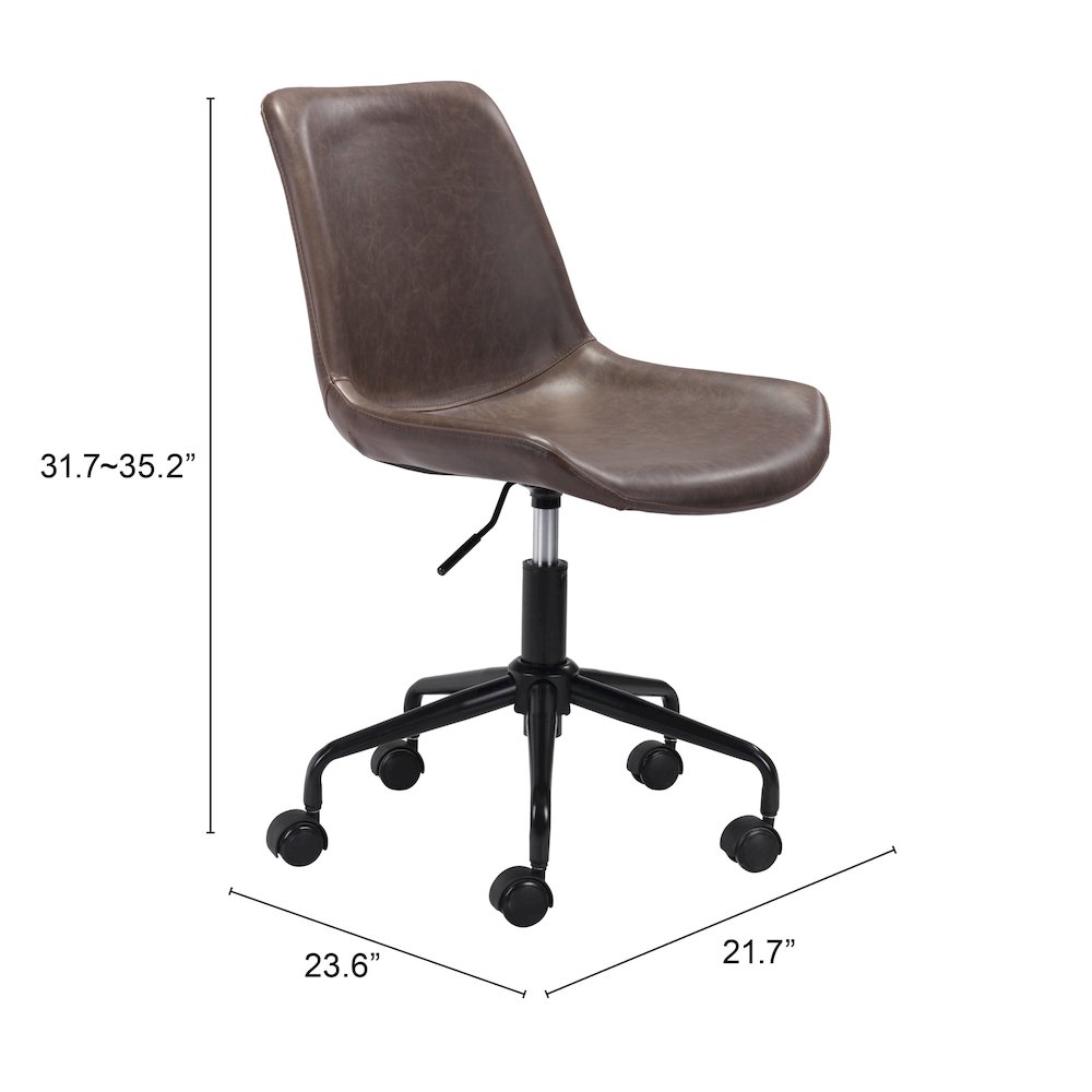 Byron Office Chair Brown. Picture 7