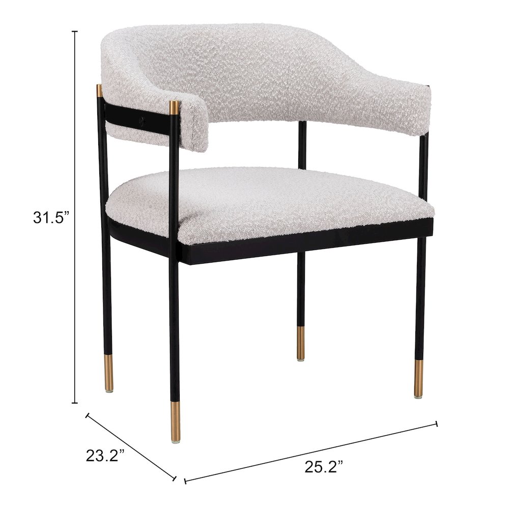 Zadar Dining Chair Misty Gray. Picture 7