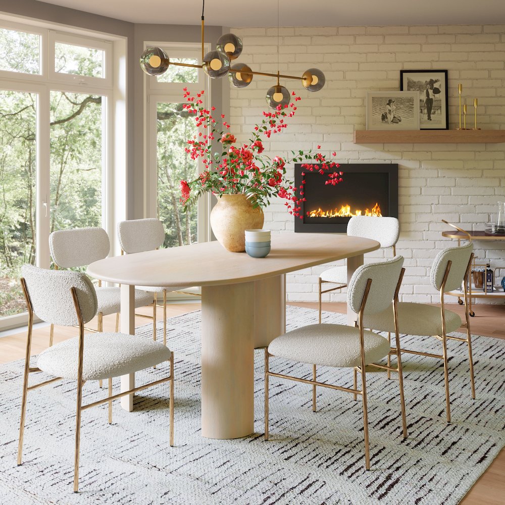 Sydhavnen Dining Chair Cream & Gold. Picture 9