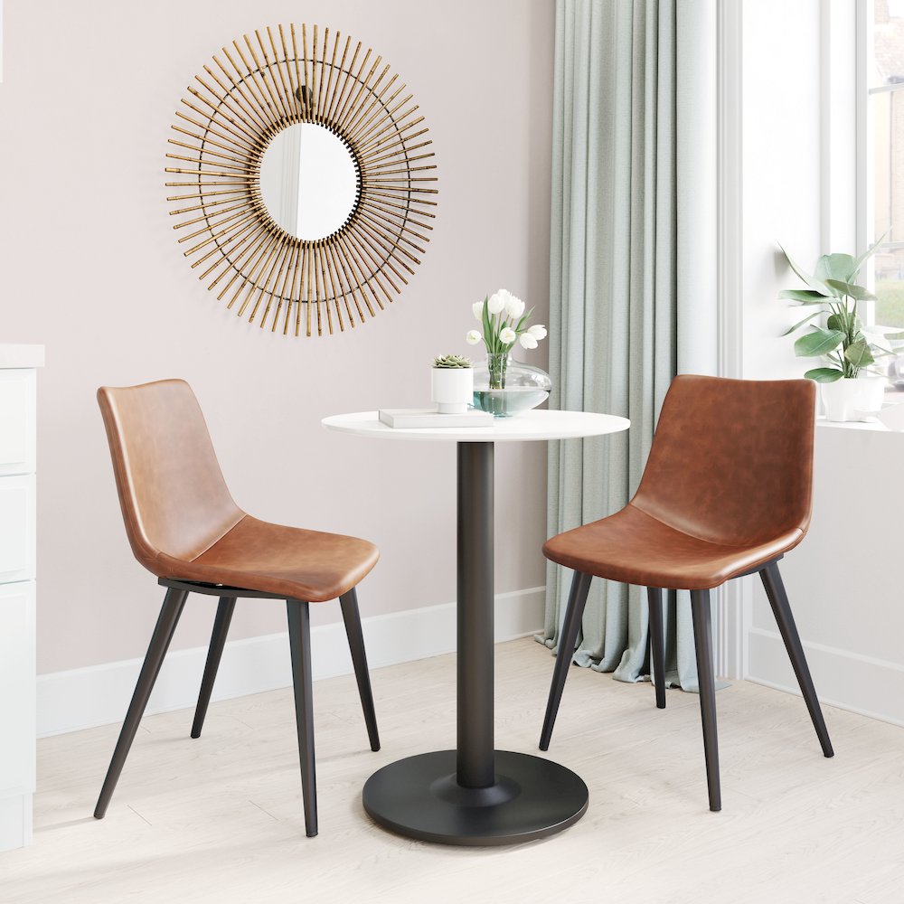 Daniel Dining Chair (Set of 2) Vintage Brown. Picture 8