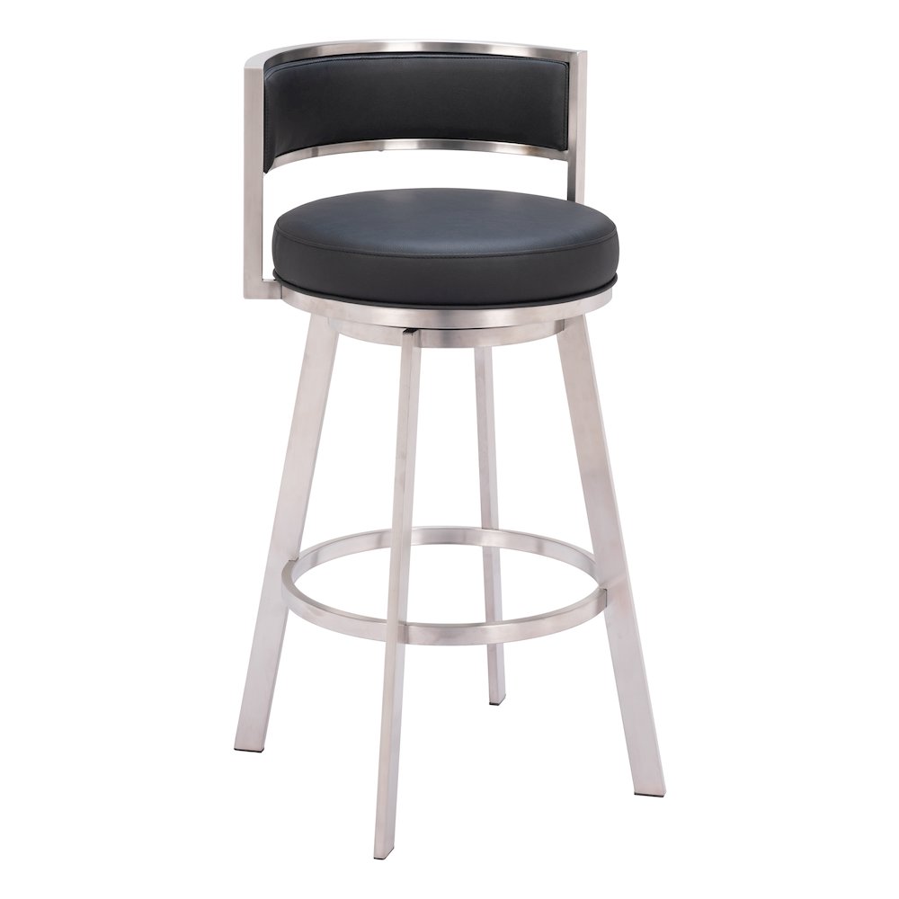 Gimsby Swivel Barstool Black. Picture 10