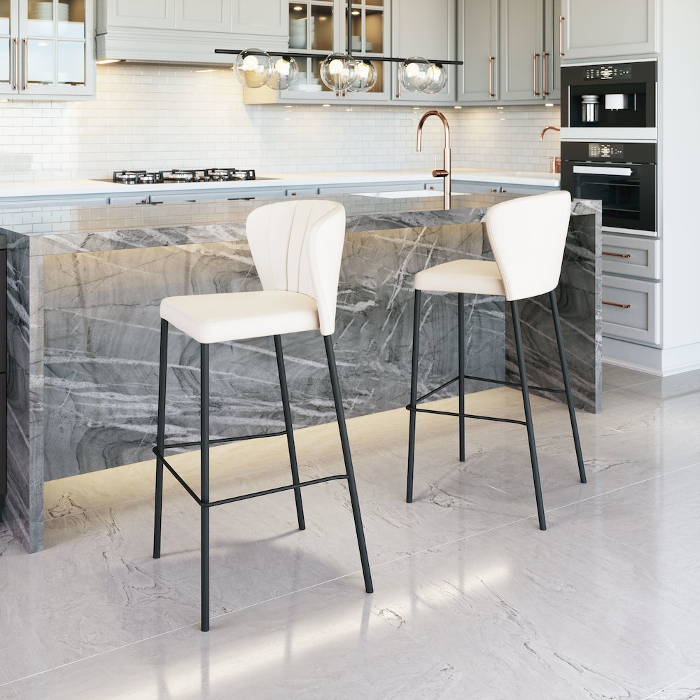 Linz Barstool (Set of 2) Cream. Picture 8