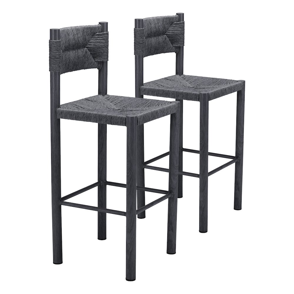 Iska Barstool (Set of 2) Black. Picture 6