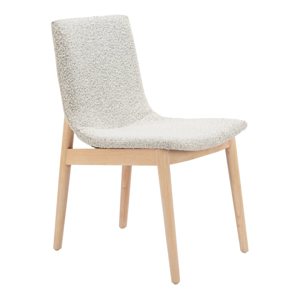 Raha Dining Chair (Set of 2) Gray & Whitewashed. Picture 1