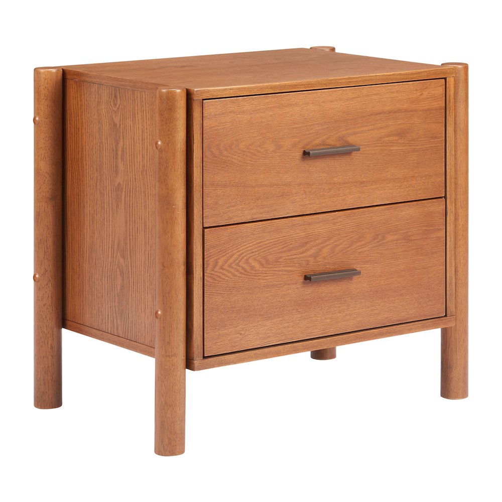 Beleza Nightstand Walnut. Picture 1
