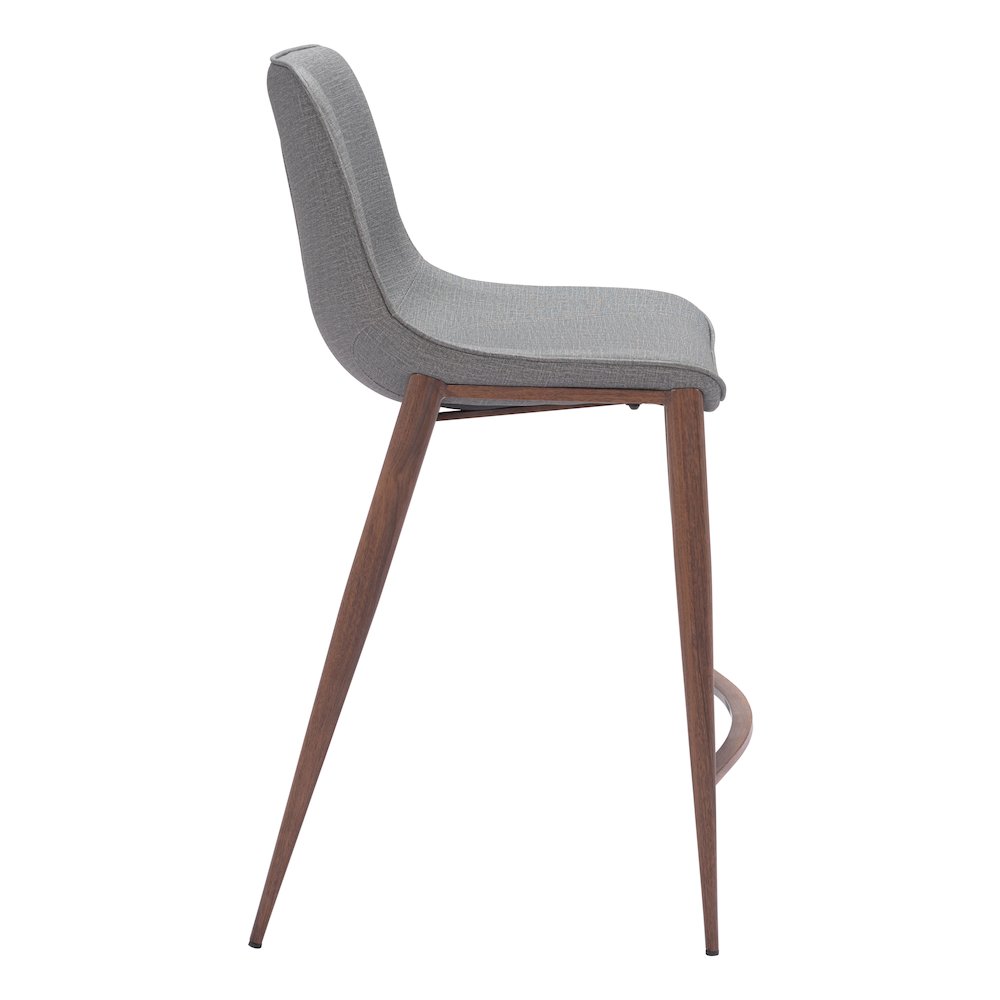Magnus Counter Stool (Set of 2) Slate Gray & Walnut. Picture 2