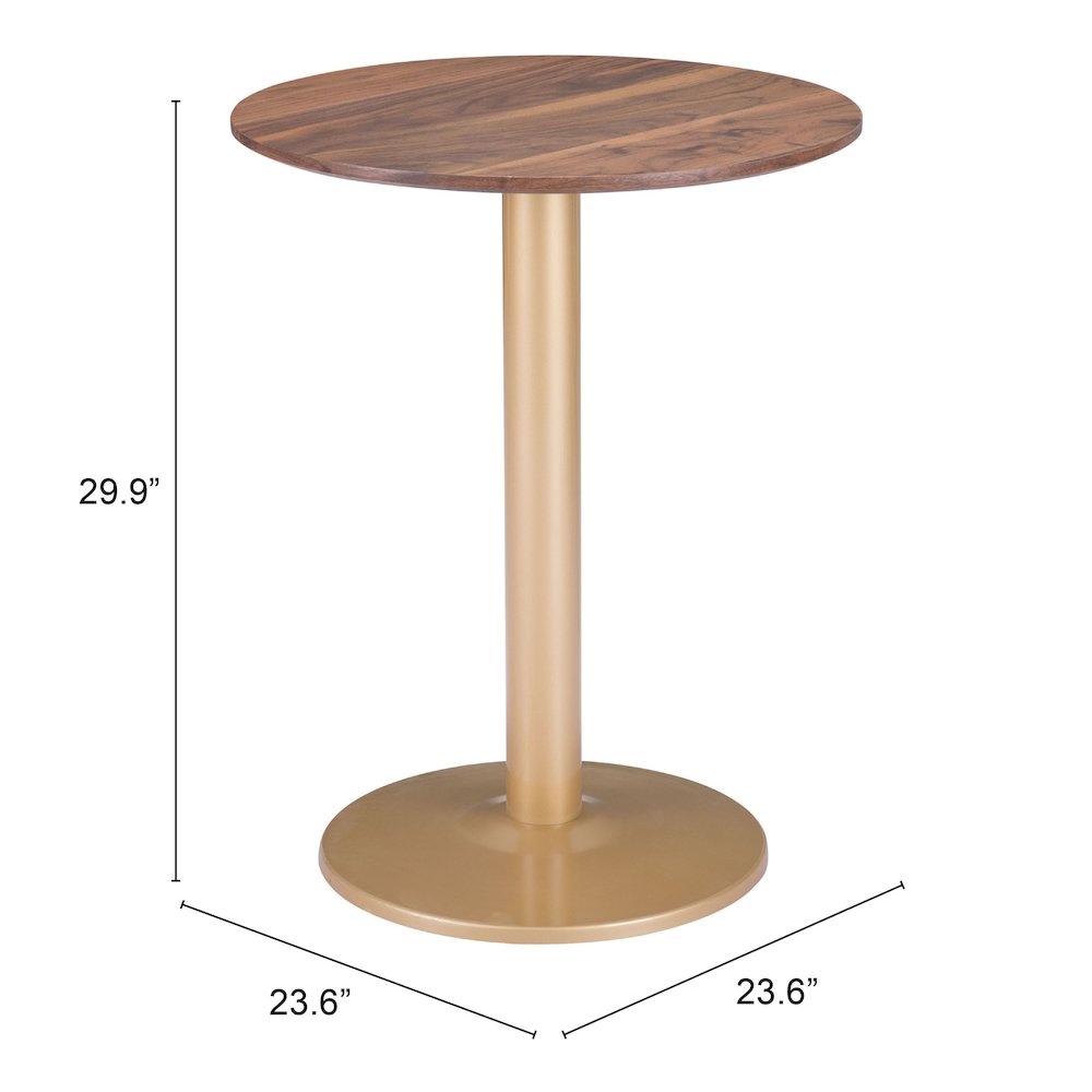 Alto Bistro Table Brown & Gold. Picture 7