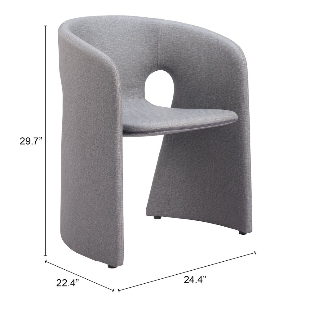 Rosyth Dining Chair Slate Gray. Picture 7