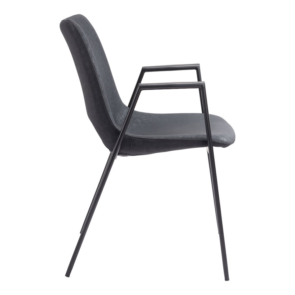 Desi Dining Chair (Set of 2) Black. Picture 2