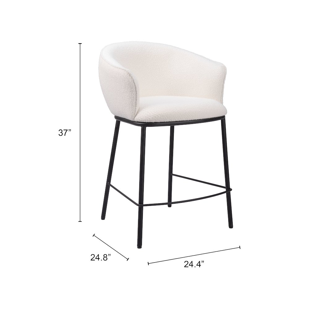 Essen Counter Stool Ivory. Picture 7