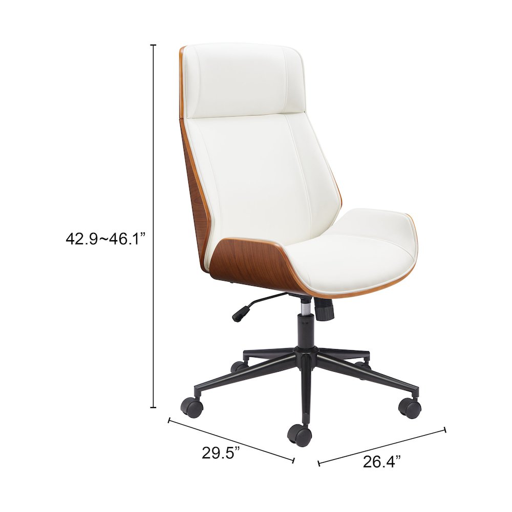 Flex High Back Office Chair White. Picture 7