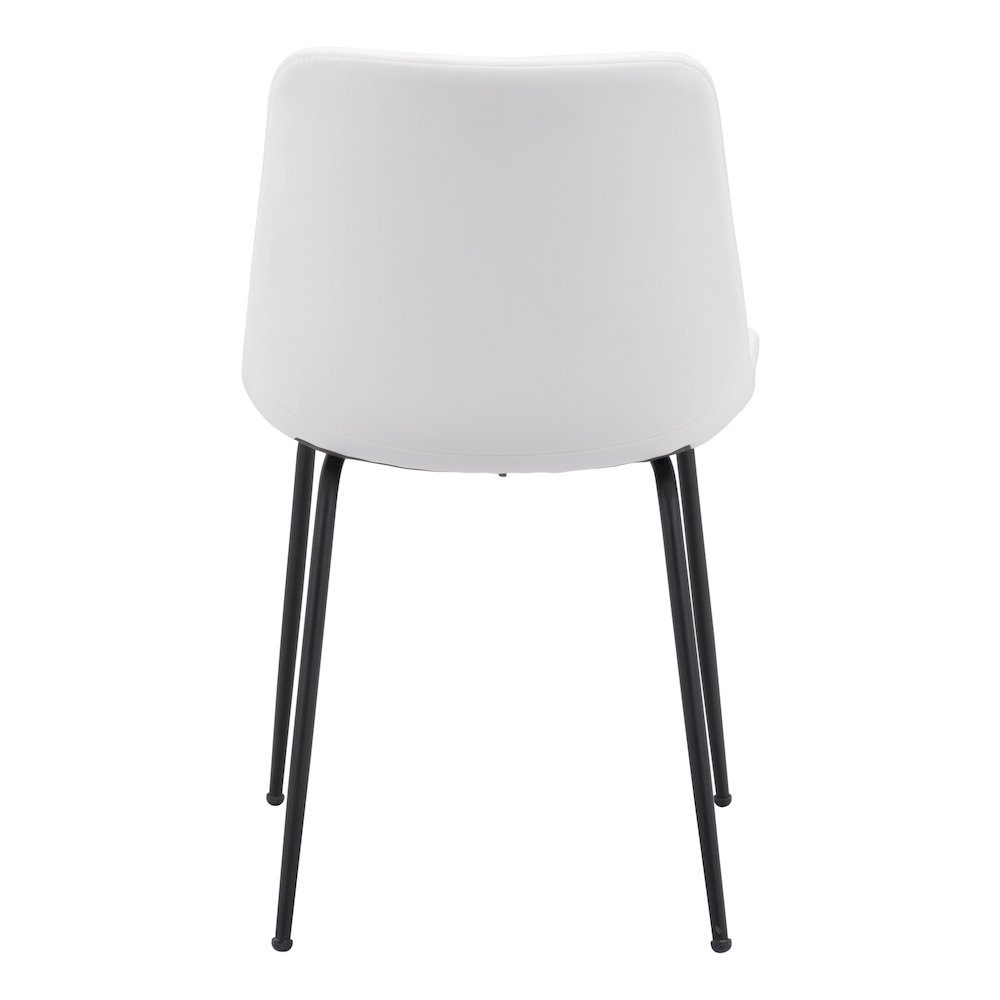 Byron Dining Chair (Set of 2) White. Picture 4
