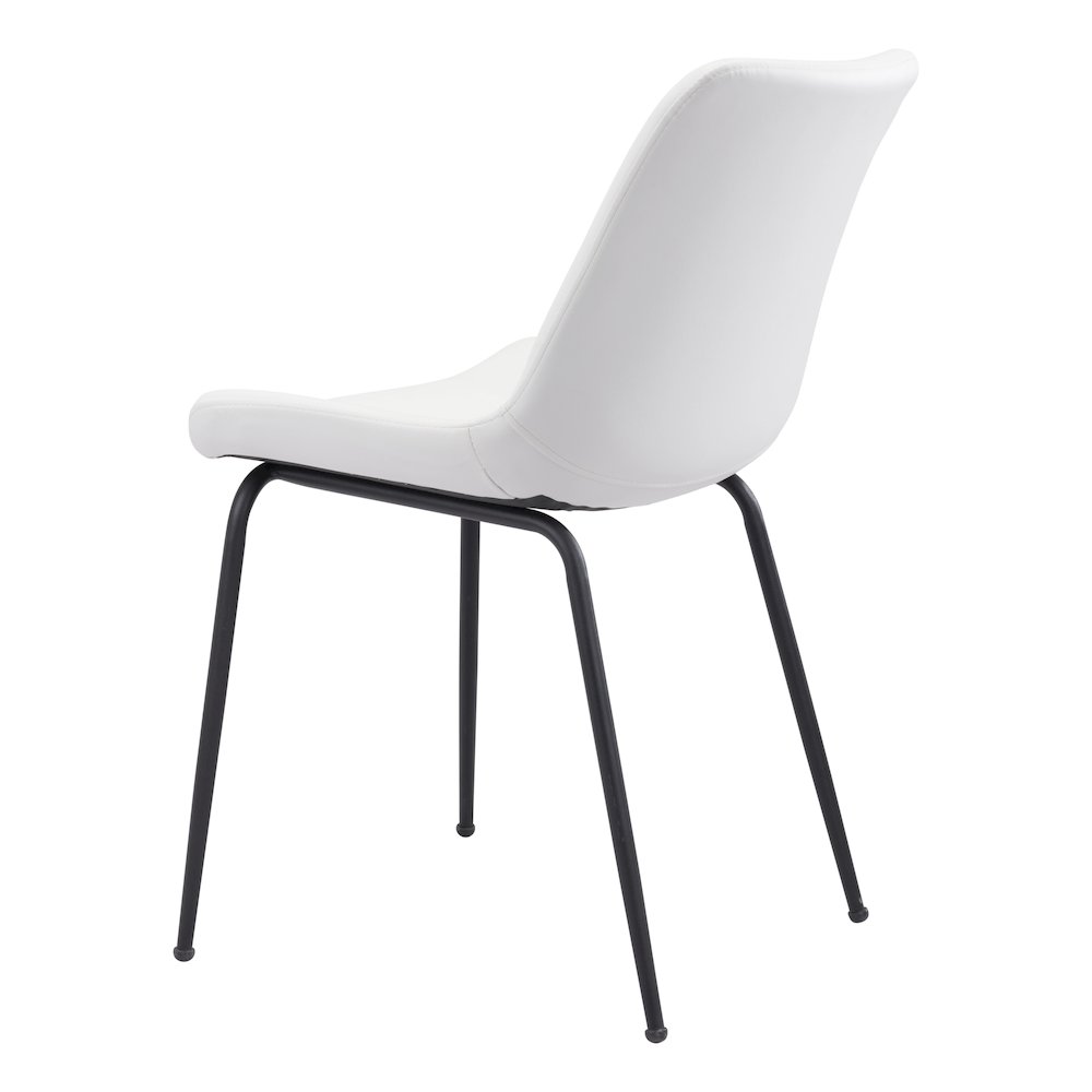 Byron Dining Chair (Set of 2) White. Picture 5