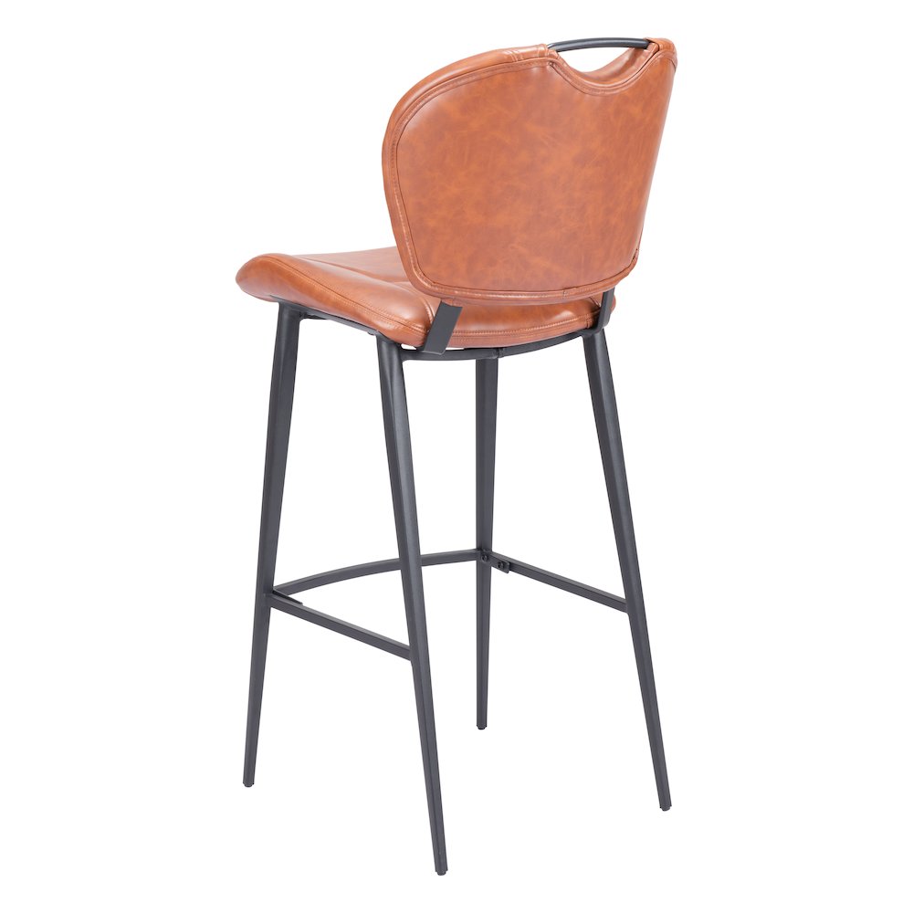 Terrence Barstool Vintage Brown. Picture 5