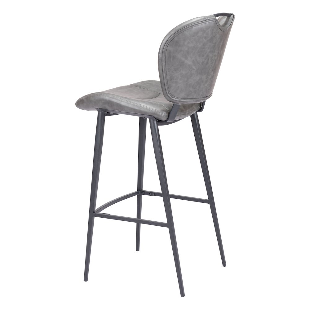 Terrence Barstool Vintage Gray. Picture 7