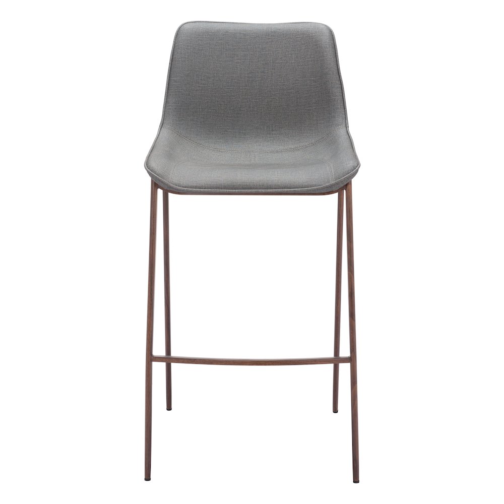 Magnus Barstool (Set of 2) Slate Gray & Walnut. Picture 3