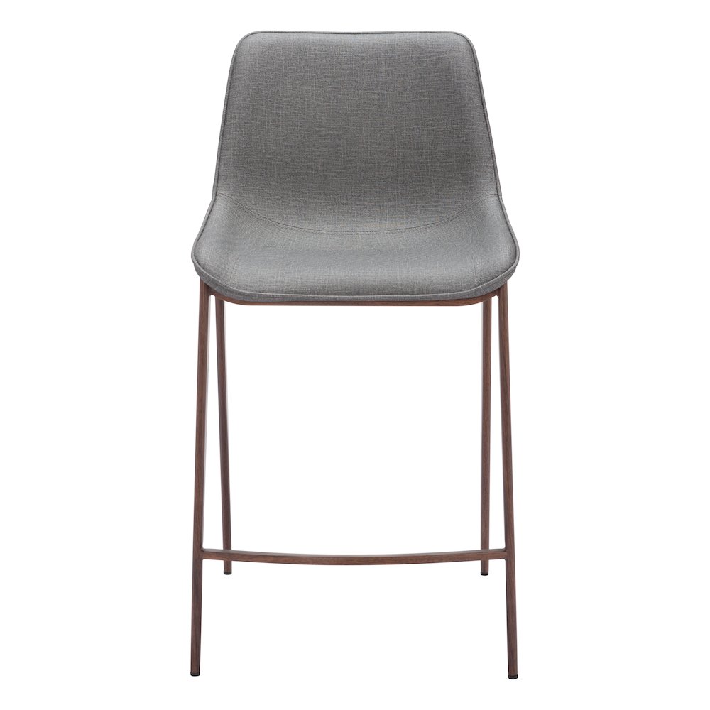 Magnus Counter Stool (Set of 2) Slate Gray & Walnut. Picture 3