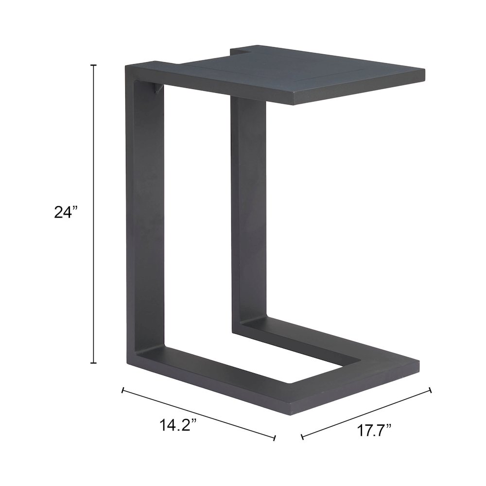 Tudi Side Table Black. Picture 7