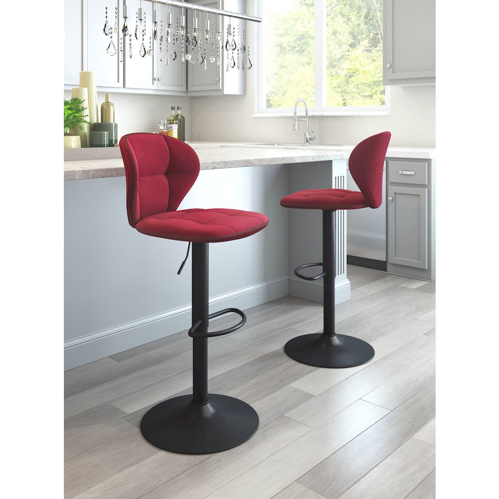 Salem Barstool Red. Picture 9