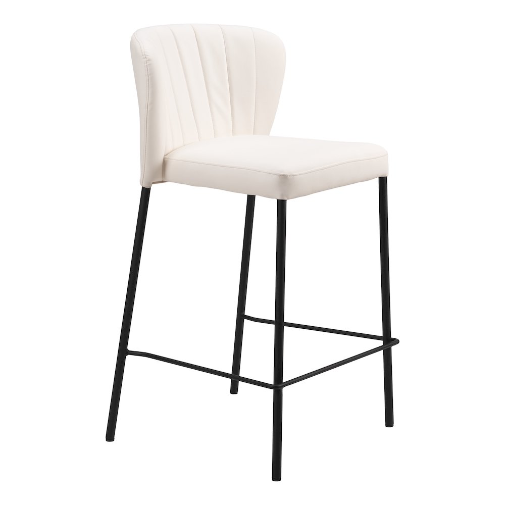 Linz Counter Stool (Set of 2) Cream. Picture 1