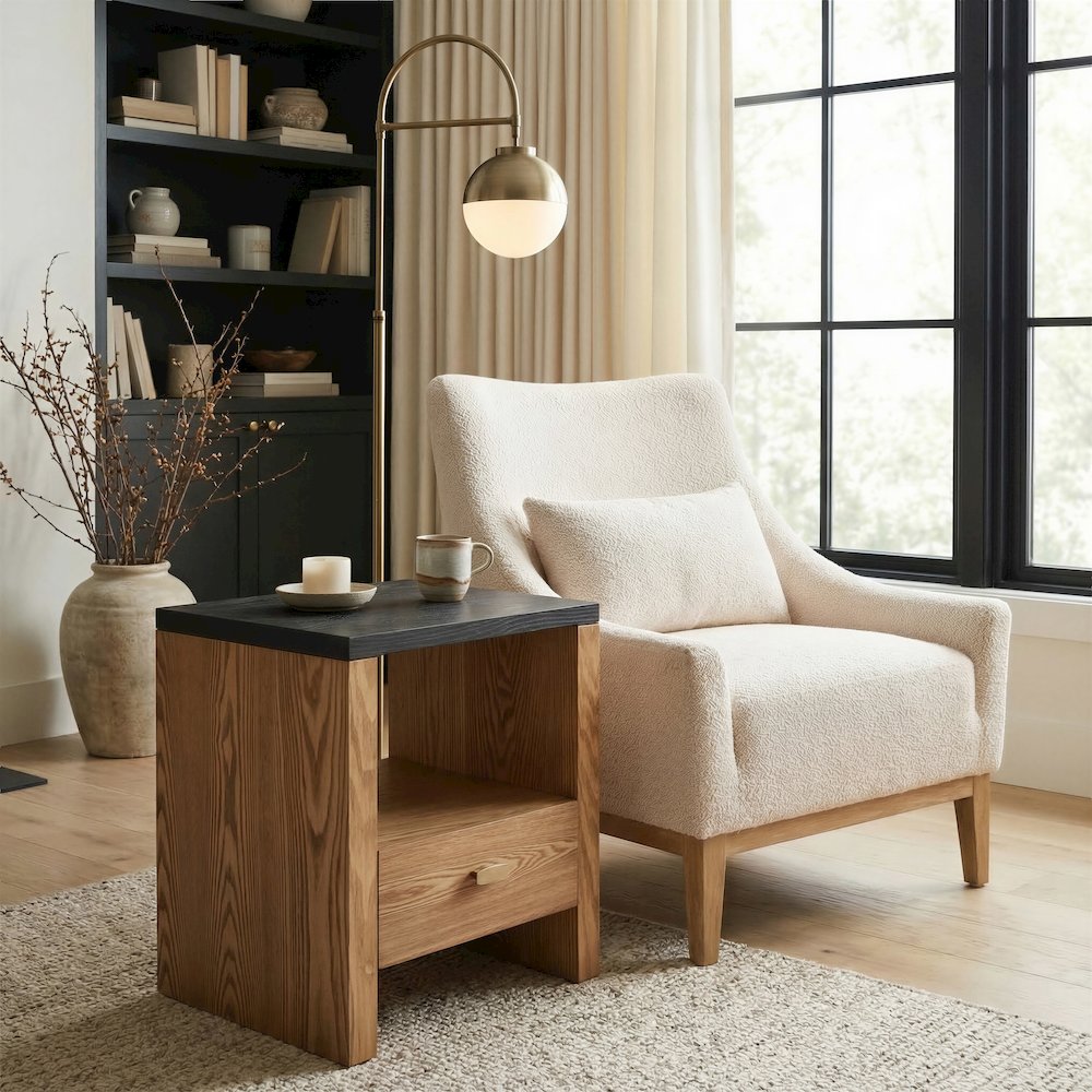 Natt Side Table Black. Picture 2