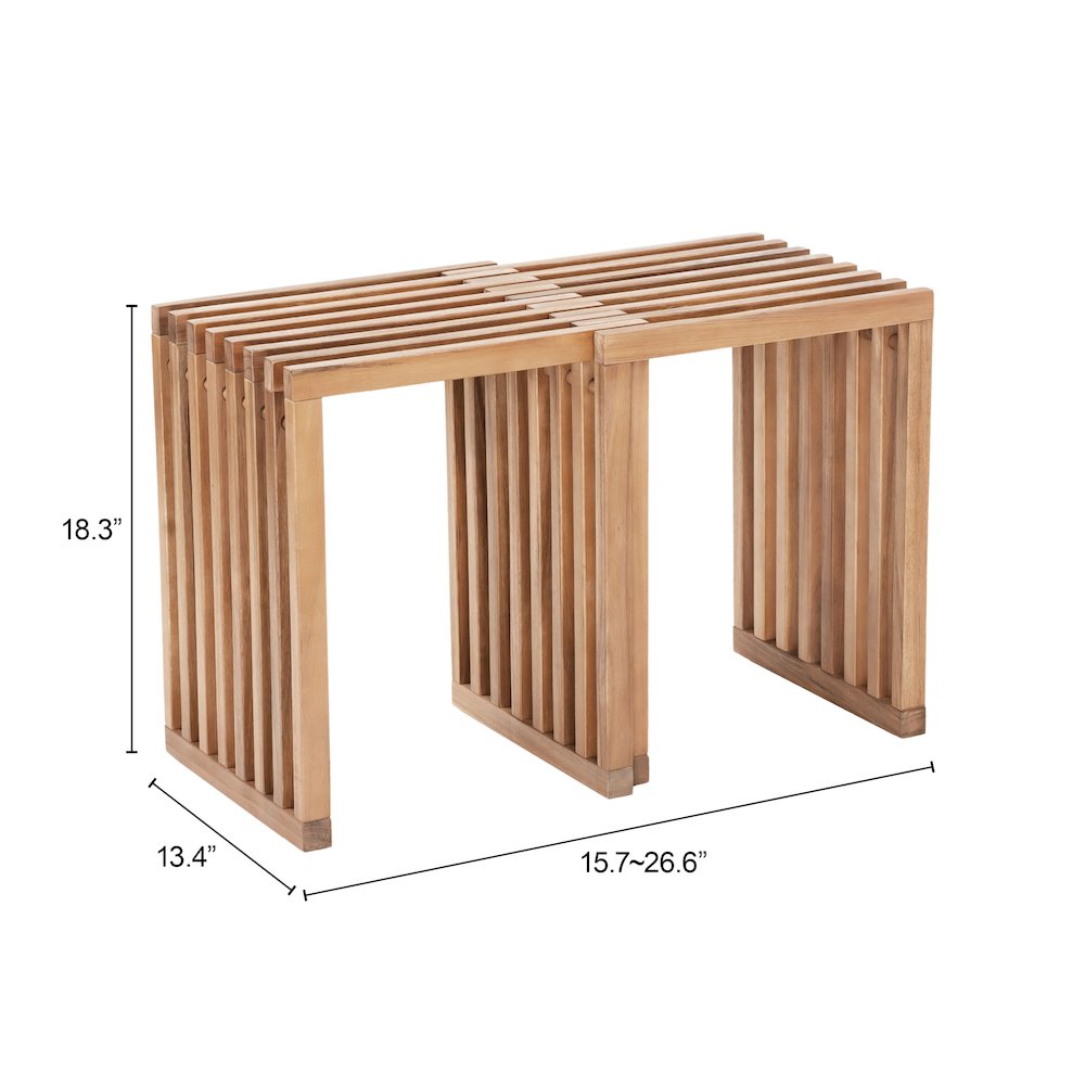 Riviera Extendable Stool (Set of 2) Natural. Picture 7