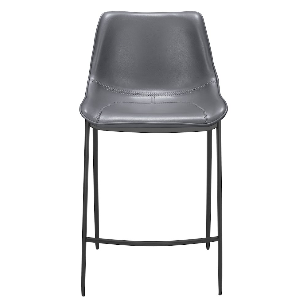 Magnus Counter Stool (Set of 2) Dark Gray & Black. Picture 3
