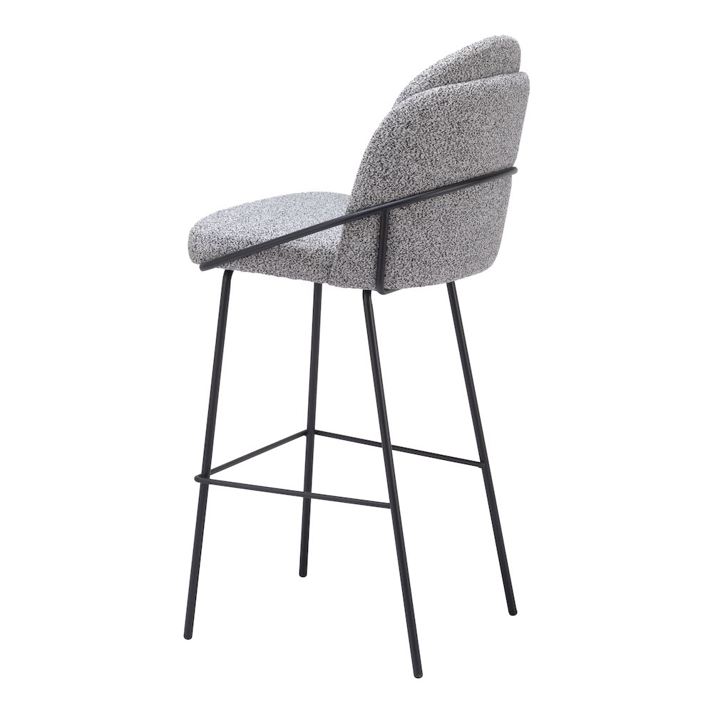 Jambi Barstool (Set of 2) Black & White. Picture 5