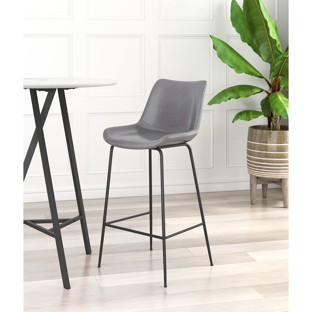 Byron Barstool Gray. Picture 8