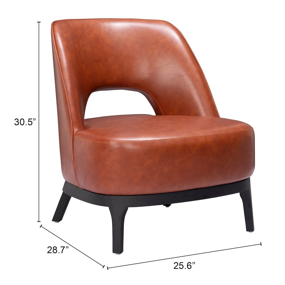 Mistley Accent Chair Brown. Picture 7